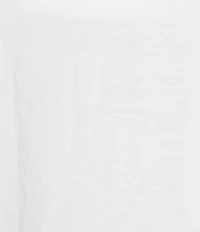 Feather Gray Cotton-Blend Crinkle Knit Collared V-Neck Elbow Sleeve Top