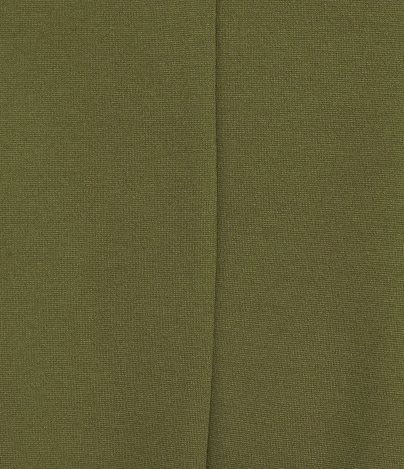 Feather Gray Knit Solid V-Neck Short Dolman Sleeve Top