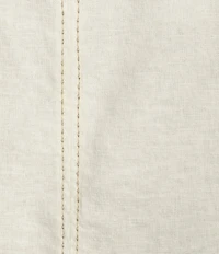 Feather Gray Linen-Blend Crew Neck Sleeveless Tank Top