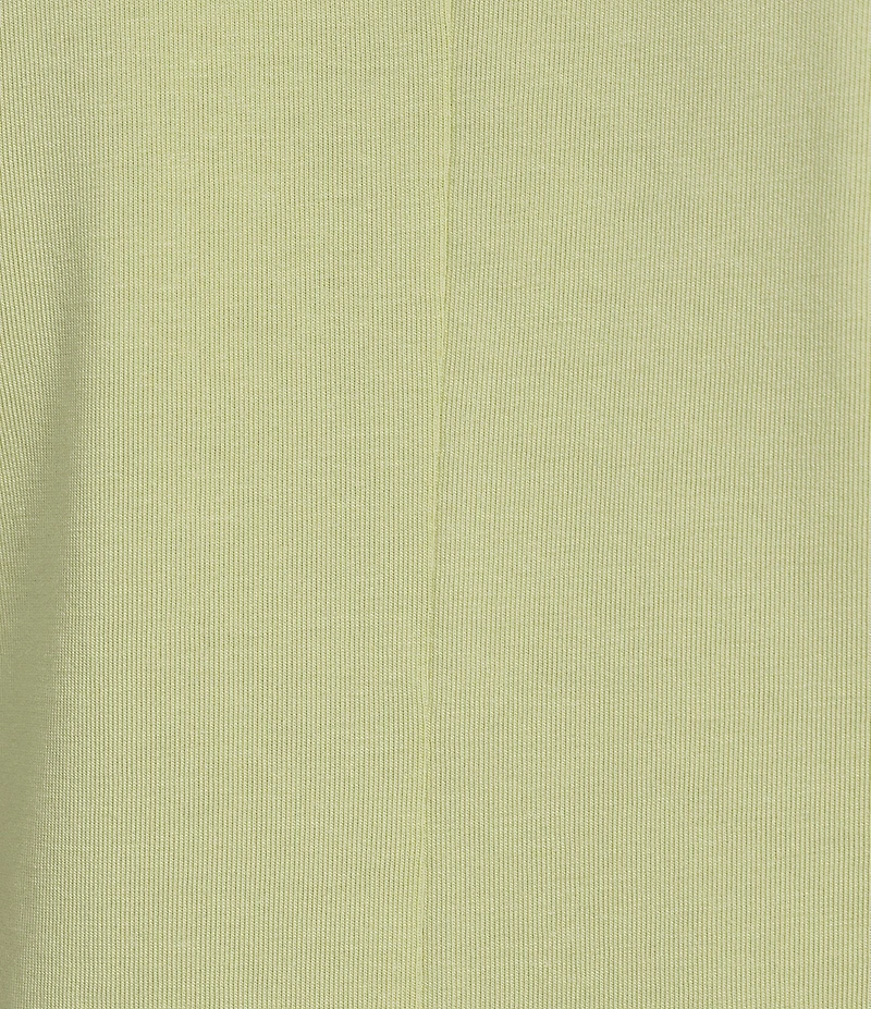 Feather Gray Modal Blend Crew Neck Short Sleeve Ruched Top