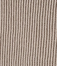 Feather Gray Two-Tone Knit Mock Neck Cap Sleeve Sweater
