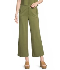 Feather Gray Wide Leg Pull-On Trouser Knit Pants