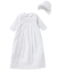 Feltman Brothers Baby Christening Long-Sleeve Gown And Hat Set