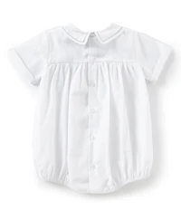 Feltman Brothers Baby Boys Teddy Bear Embroidered Jon Jon Shortalls