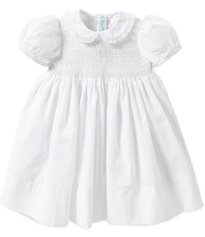 Feltman Brothers Baby Girls Smocked Lace-Detailed Dress