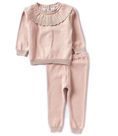 Feltman Brothers Baby Girls Sweater Scallop Set