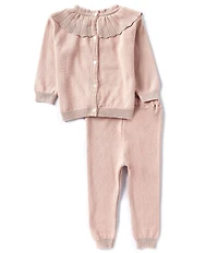 Feltman Brothers Baby Girls Sweater Scallop Set