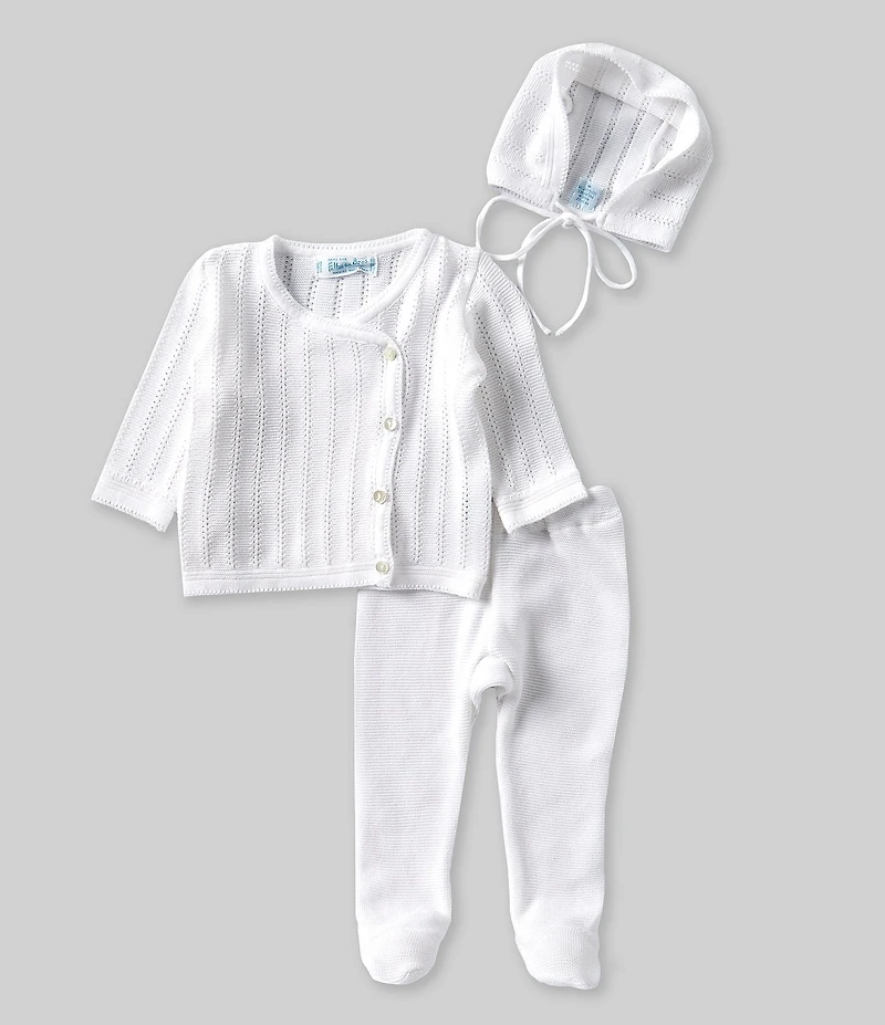 Feltman Brothers Baby Girls Sweater Pointelle Wrap Set