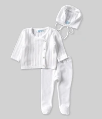 Feltman Brothers Baby Girls Sweater Pointelle Wrap Set