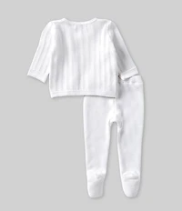 Feltman Brothers Baby Girls Sweater Pointelle Wrap Set