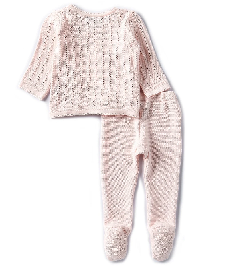 Feltman Brothers Baby Girls Sweater Pointelle Wrap Set