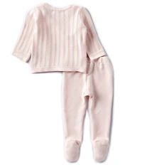 Feltman Brothers Baby Girls Sweater Pointelle Wrap Set