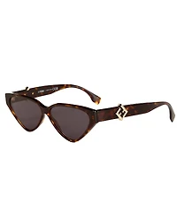 FENDI Women's FF Diamonds 57mm Cat Eye Sunglasses