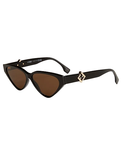 FENDI Women's FF Diamonds 57mm Cat Eye Sunglasses