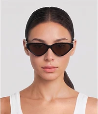 FENDI Women's FF Diamonds 57mm Cat Eye Sunglasses