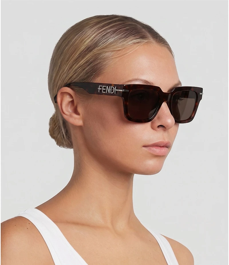 FENDI Unisex Fendigraphy 51mm Geometric Sunglasses