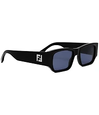 FENDI Men's FF Squared 54mm Rectangle Sunglasses