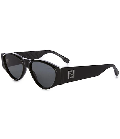 FENDI Men's FF Squared 55mm Geometric Sunglasses