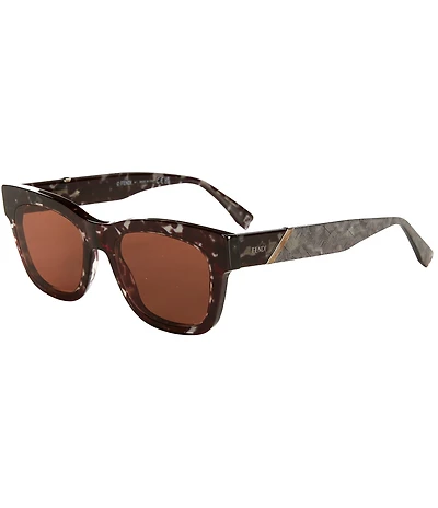 FENDI Unisex Diagonal 52mm Square Sunglasses