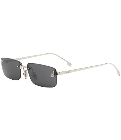 FENDI Unisex FENDI First Crystal 54mm Rectangle Sunglasses