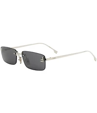 FENDI Unisex FENDI First Crystal 54mm Rectangle Sunglasses