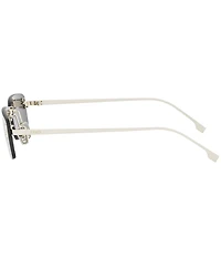 FENDI Unisex FENDI First Crystal 54mm Rectangle Sunglasses