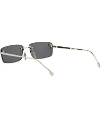 FENDI Unisex FENDI First Crystal 54mm Rectangle Sunglasses