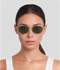 FENDI Unisex Fendi Sky 55mm Oval Mirrored Sunglasses