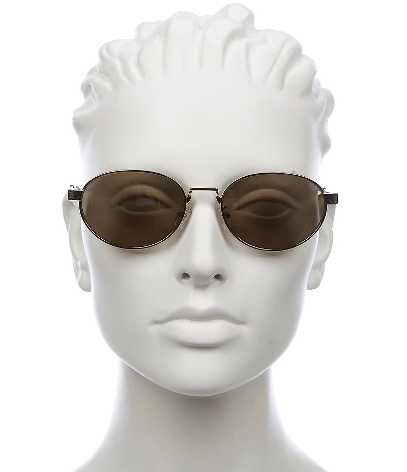 FENDI Unisex Fendi Sky 55mm Oval Mirrored Sunglasses