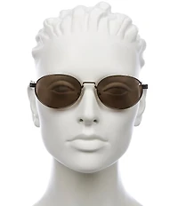 FENDI Unisex Fendi Sky 55mm Oval Mirrored Sunglasses