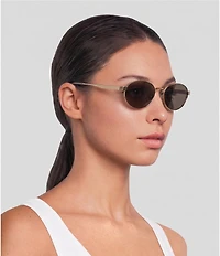FENDI Unisex Fendi Sky 55mm Oval Mirrored Sunglasses