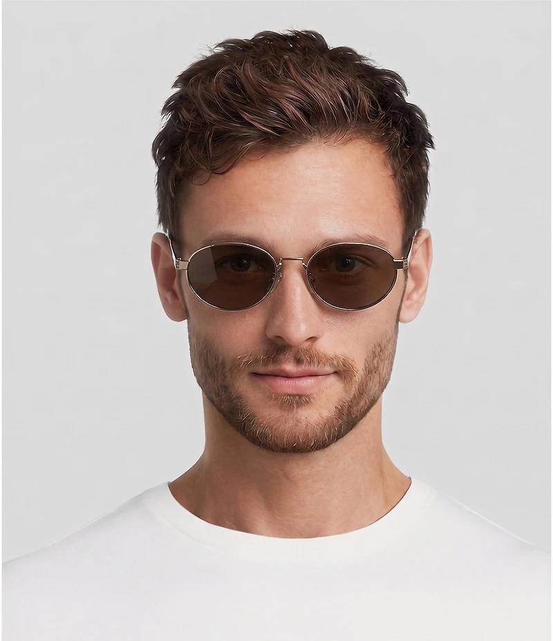 FENDI Unisex Fendi Sky 55mm Oval Mirrored Sunglasses