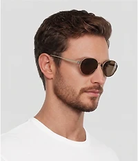 FENDI Unisex Fendi Sky 55mm Oval Mirrored Sunglasses