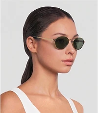 FENDI Unisex Fendi Sky 55mm Oval Mirrored Sunglasses