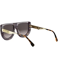 FENDI Unisex Fendigraphy 53mm Shield Sunglasses