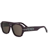 FENDI Unisex Fendigraphy 55mm Square Sunglasses