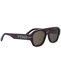 FENDI Unisex Fendigraphy 55mm Square Sunglasses