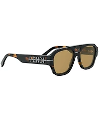 FENDI Unisex Fendigraphy 55mm Square Sunglasses
