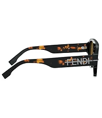 FENDI Unisex Fendigraphy 55mm Square Sunglasses