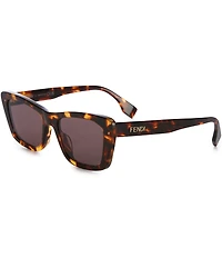 FENDI Unisex Lettering 53mm Geometric Sunglasses