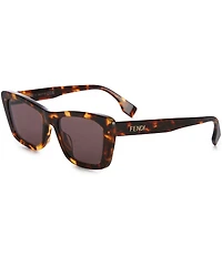 FENDI Unisex Lettering 53mm Geometric Sunglasses