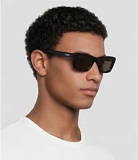FENDI Unisex Lettering 53mm Geometric Sunglasses