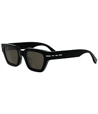 FENDI Unisex Selleria 50mm Rectangle Sunglasses
