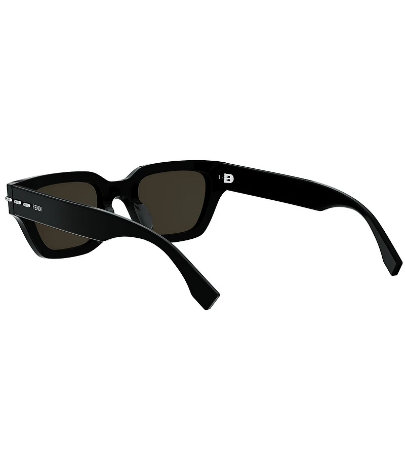 FENDI Unisex Selleria 50mm Rectangle Sunglasses