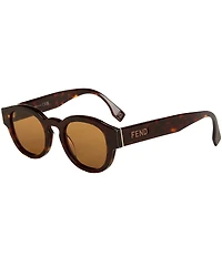 FENDI Unisex Signature 48mm Round Sunglasses