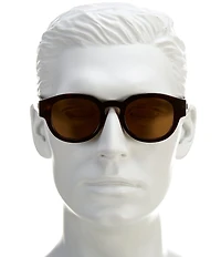 FENDI Unisex Signature 48mm Round Sunglasses