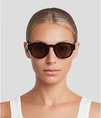 FENDI Unisex Signature 48mm Round Sunglasses
