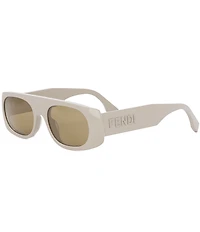 FENDI Unisex Signature 54mm Rectangle Sunglasses