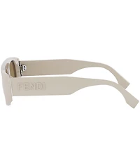 FENDI Unisex Signature 54mm Rectangle Sunglasses