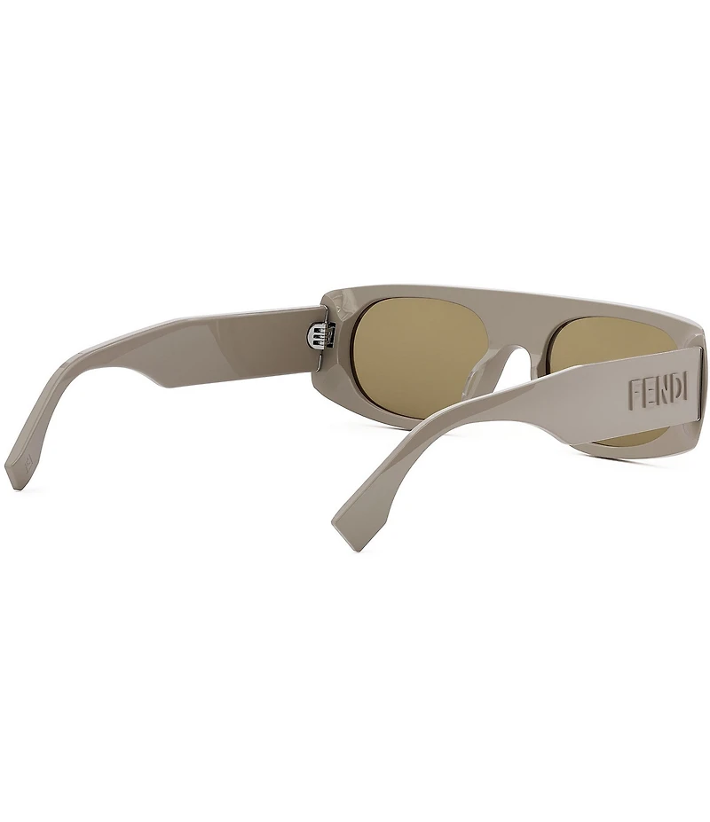 FENDI Unisex Signature 54mm Rectangle Sunglasses